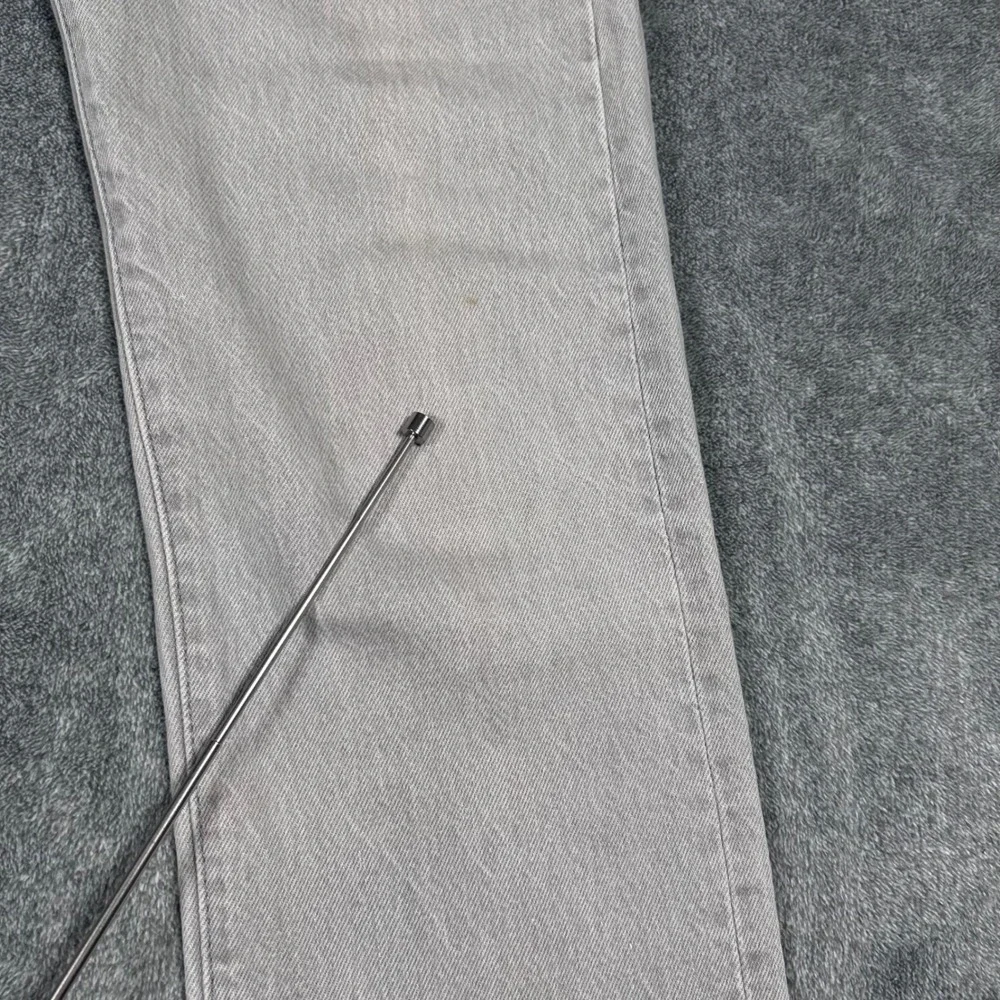VTG 80s Levi's 501-0657 Gray Jeans Button Fly Mens 27x27 Cut Raw Hem Made in USA